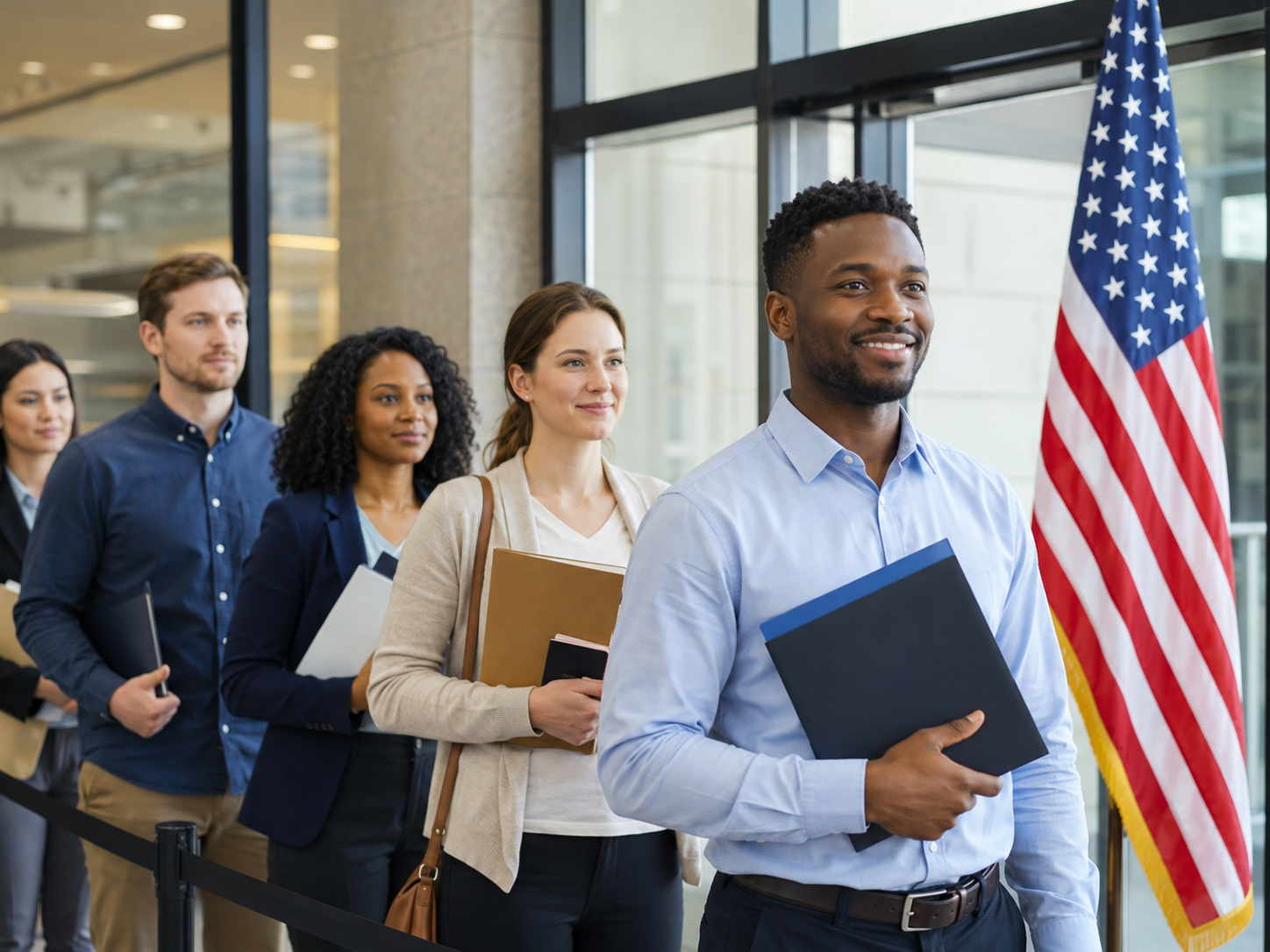 Applicants preparing for official appointment